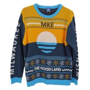 Brew City Adult XL Milwaukee The Good Land Wisconsin Crewneck Pullover Sweater